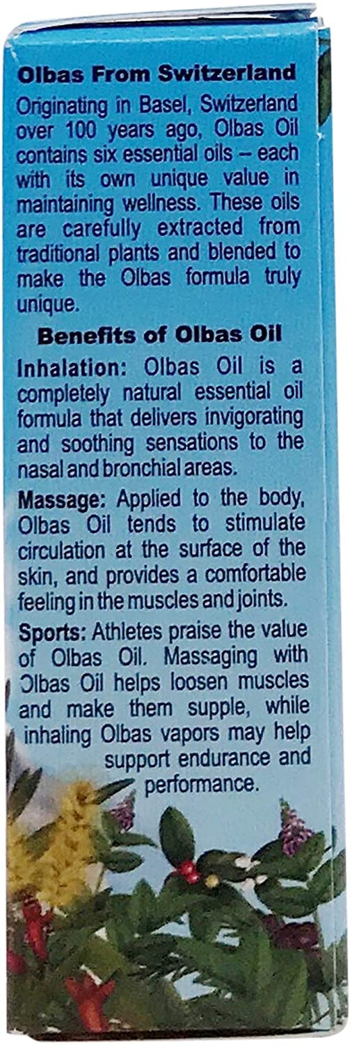 Olbas Therapeutic, Aromatherapy Inhalant and Massage Oil, 0.32 fl Ounces. Pack of 1 Bottle