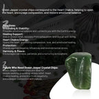 1.1lb Natural Green Jasper Crystal Chips-Healing Crystals Tumbled Chips, Green Jasper Crushed Crystal Gemstones for Crafts, Beau