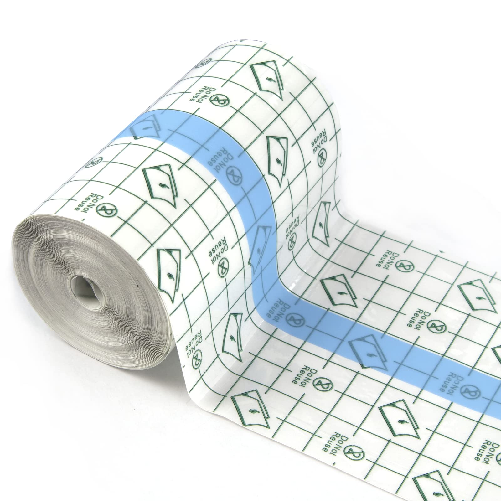 Transparent Stretch Adhesive Bandage, 4 Inch x 10.94 Yard - Waterproof Clear Film Dressing Bandages, Adhesive Bandages Shower Sh