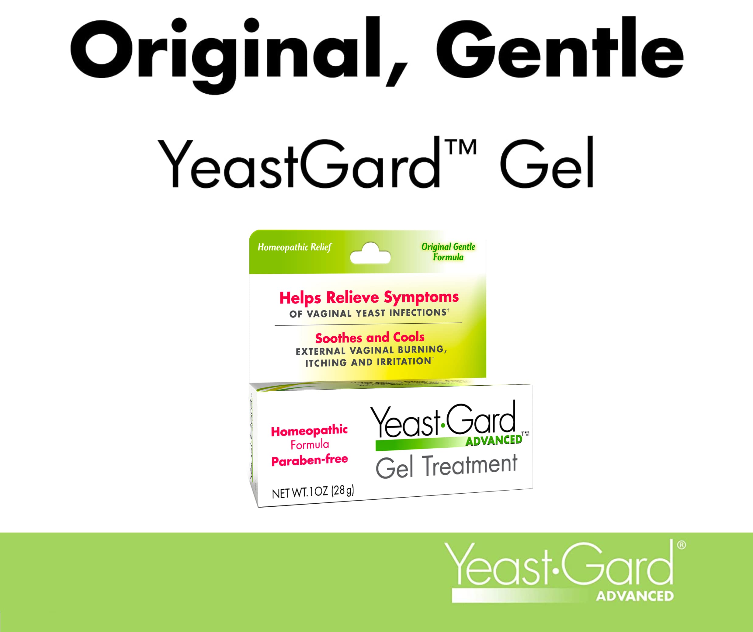 YeastGard Advanced Homeopathic Yeast Treatment Vaginal Gel -White 1 oz