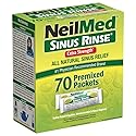 NeilMeds Sinus Rinse Extra Strength Pre-Mixed Hypertonic Packets-for Sinus Relief, 70 Count Box (Pack of 2)