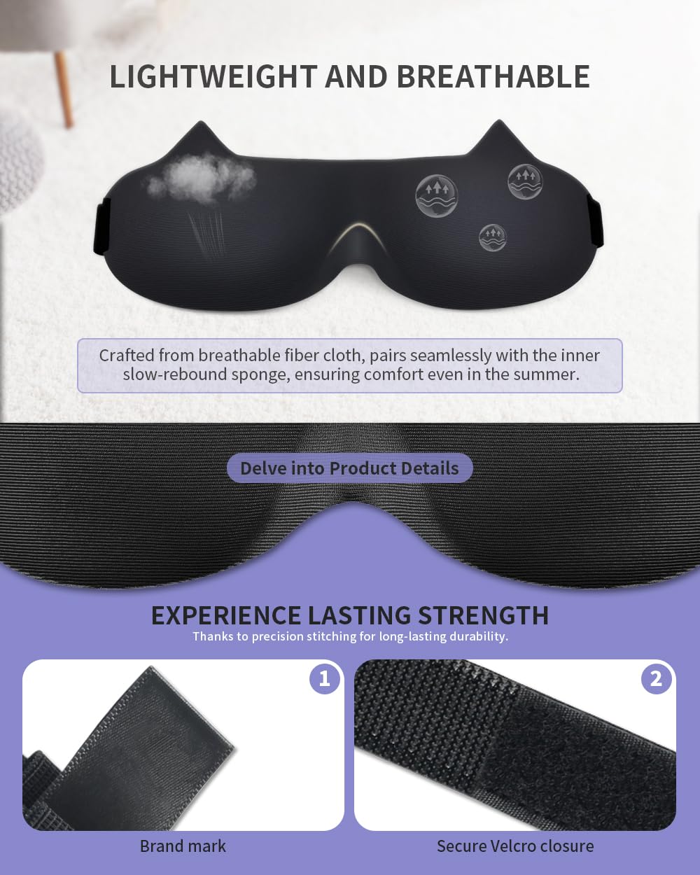 SOFTSLEEP Funny Light Blocking Sleep Mask