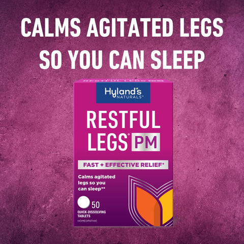 Hyland 's Restful Legs PM, Nighttime Formula, Calms Agitated Legs so You Can Sleep, 50 Quick Dissolving Tablets (Pack of 2)