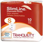 Tranquility Slimline Original Adult Disposable Brief, Adult Small, Incontinence Care with a Slimmer Fit, Peach Mat Core & Kufgua