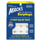 Mack s Pillow Soft Earplugs White 6 Pairs (Pack of 5)