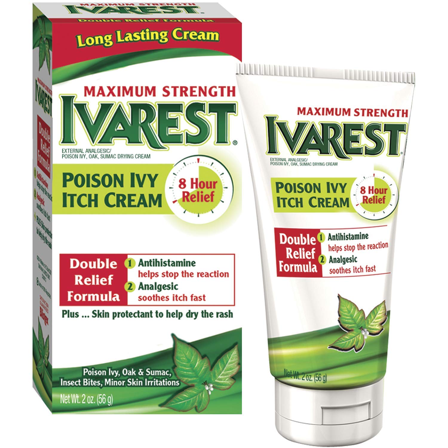 Ivarest Anti-Itch Cream, Poison Ivy Treatment, Poison Ivy Relief Product, Poison Oak Relief, Poison Sumac Relief, Maximum Streng