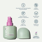 Luna Daily The Everywhere Spray-to-Wipe | Fragrance- Free | Gentle Cleansing Spray for Face, Body & Intimate Use - No Rinse, Hyp