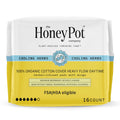 The Honey Pot Company - Herbal Sanitary Pads for Women - Heavy Flow w/Wings - Infused w/Essential Oils for Cooling Effect & Orga