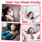 24 Pack Silk Eye Mask for Kids Smooth Soft Multicolor Blindfold with Adjustable Strap Lightweight Eye Cover Children Sleeping Ma