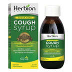 HERBION Naturals Sugar-Free Cough Syrup with Stevia, 5 FL Oz - Helps Relieve Cough and Soothes Sore Throat, Naturally Optimizes