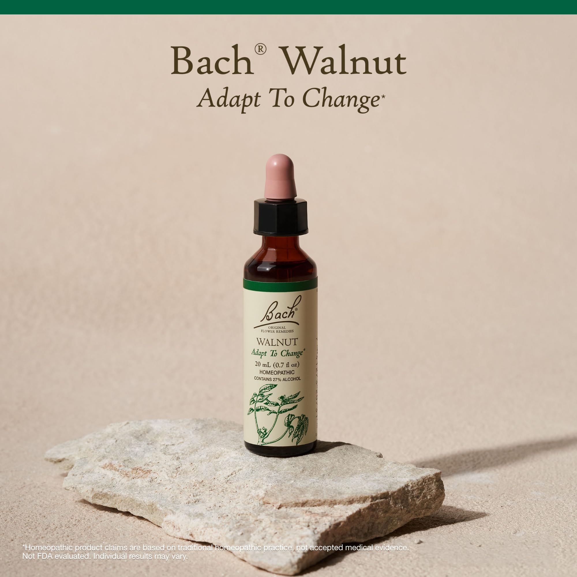 Bach Original Flower Remedies, Walnut - Adapt to Change - Natural Homeopathic Flower Essence for Emotional Balance - Vegan, Glut