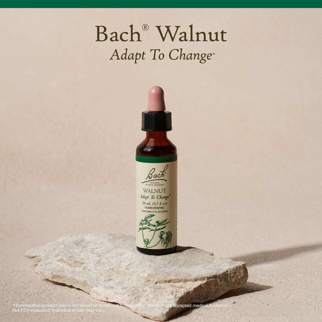 Bach Original Flower Remedies, Walnut - Adapt to Change - Natural Homeopathic Flower Essence for Emotional Balance - Vegan, Glut
