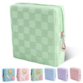 Teircno Period Bag for Women Girls | PU Leather Sanitary Napkin Storage Bag | Cute Pads Bags for Period | Discreet Menstrual Pou