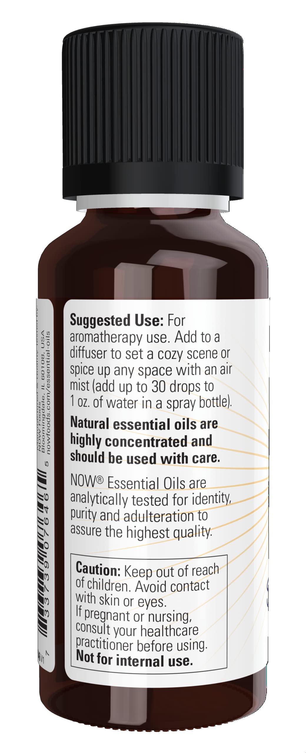 NOW Foods Essential Oils, Spiced Cider Oil Blend, Citrus Spice Scent With Warm and Comforting Attributes, 1-Ounce