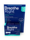 Breathe Right Nasal Strips, Extra Clear for Sensitive Skin, 72 Clear Strips
