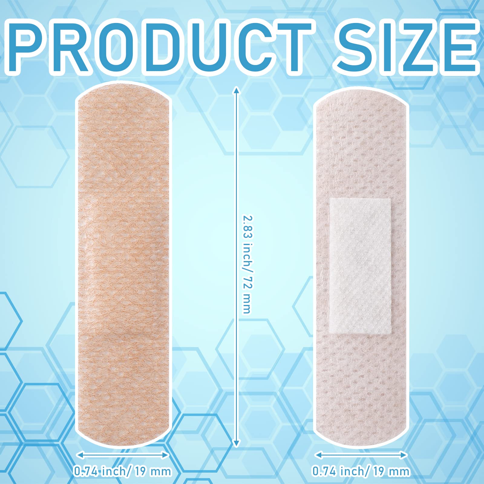 Funtery 100 Pcs Silicone Adhesive Bandages Bulk Sensitive Skin Painless Removal Bandages for Sensitive Fragile Skin Elderly Pain