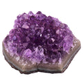 SUNYIK Natural Amethyst Quartz Crystal Cluster,Druzy Geode Specimen Gemstone Sculpture Sphere(0.1-0.2lb)