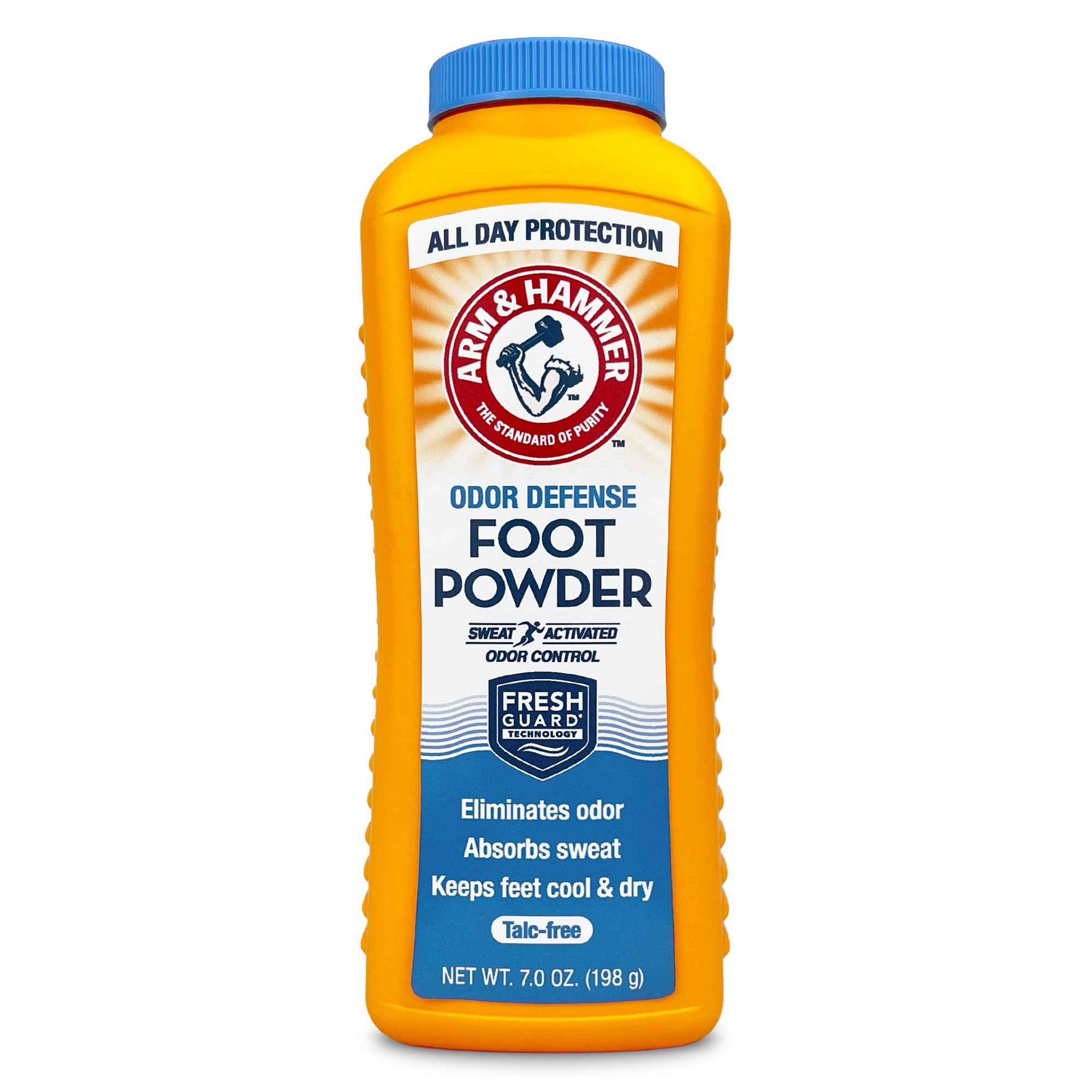 Arm & Hammer Foot Powder for Shoes & Feet, Talc-Free Odor & Moisture Control for Men & Women, 7 oz (1 Pack)