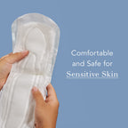 Rael Incontinence Pads for Women, Organic Cotton Cover - Postpartum Essential, Heavy Absorbency, Bladder Leak Control, 4 Layer C