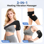 Heating Pad for Knee, Knee Massager with Heat, 3-in-1 Foot Massager with Heated for Knee/Shoulder/Elbow, 5 Heat Levels and 5 Vib