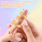 100 Pack Spiky Sensory Finger Rings, Acupressure Spiky Sensory Finger Rings for Adults, Silent Stress Reducer and Massager Fidge