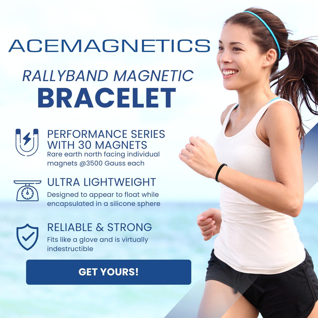 AceMagnetics Rally Band 30 Magnet Performance Series: White - L