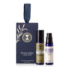 Neals Yard Remedies Dreamy Nights A Sleep Ritual, Gift Set with Pillow Spray & Essential Oil Roll On Infused with Lavender, Veg