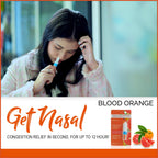 Natural Solution Pink Salt Aromatherapy Nasal Inhaler with Blood Orange Essential Oils for a Refreshing, Relaxing Experience, an
