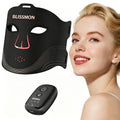 Red Light Therapy Mask, Wireless, 3 Modes Red Blue Yellow Light 336 LEDs