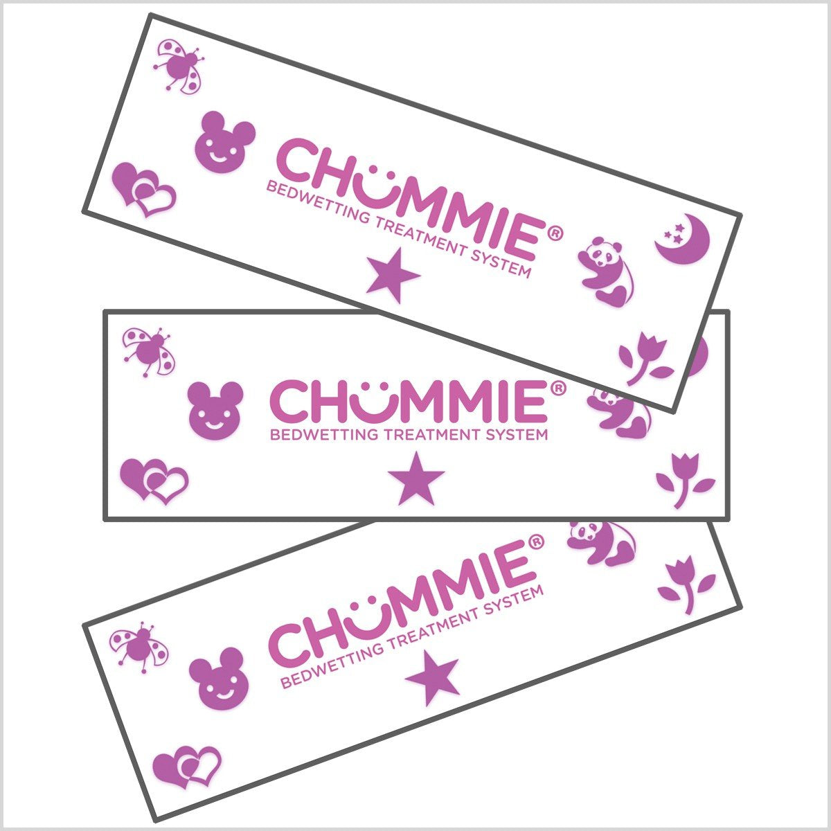 Chummie Flexitape Quick Peel Easy Stick, 60 Count (Pack of 1) - Pink