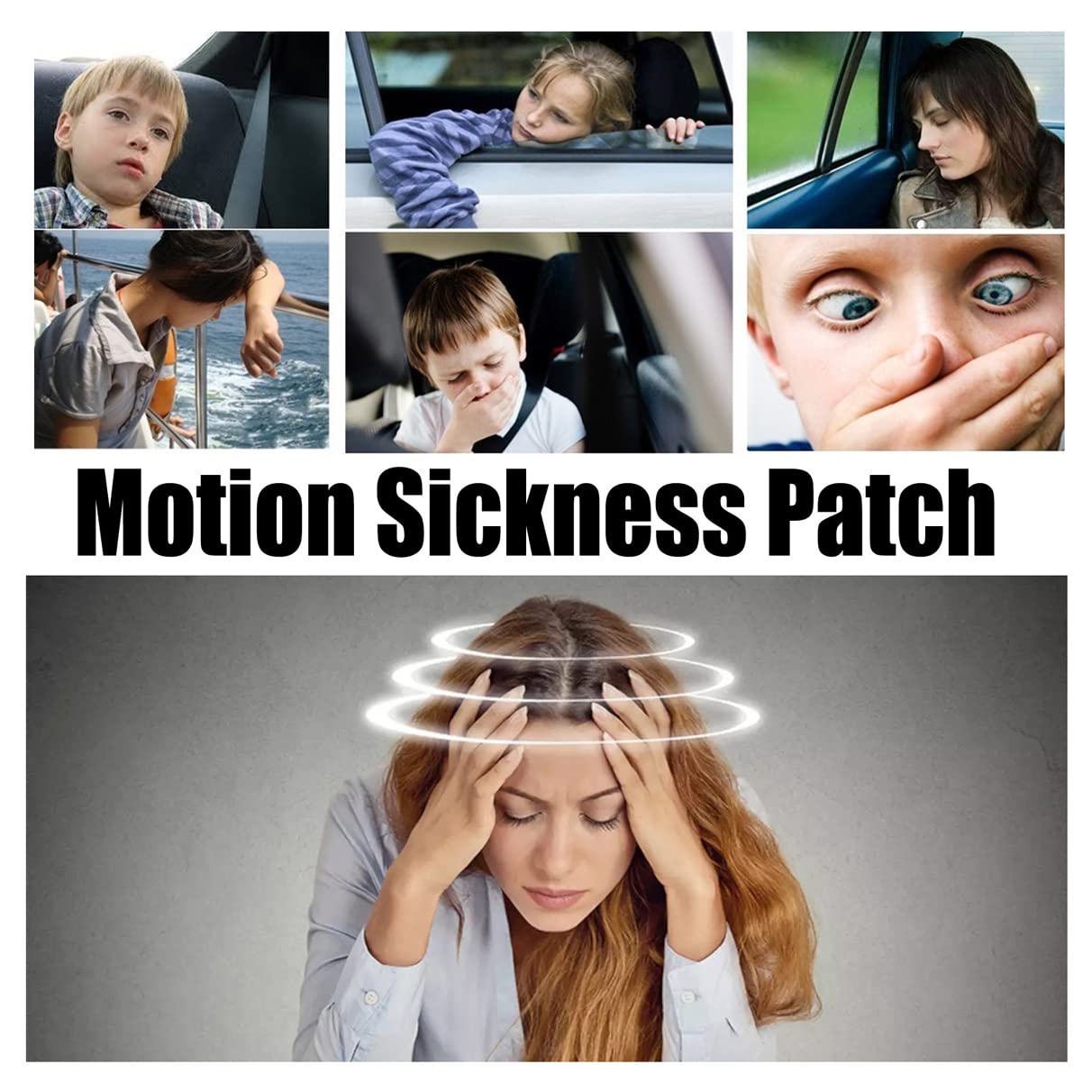 Motion Sickness Patch, Motion Sickness Patches for Kids and Adults, Sea Sickness Patch (30 Count (Pack of 1))