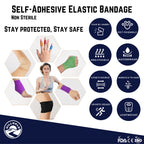 HillHold 3 Inch - 12 Rolls Self Adhesive Bandage Wrap Vet Wrap for Dogs - Wrap Tape Athletic Cohesive Bandage for Sports Injury,