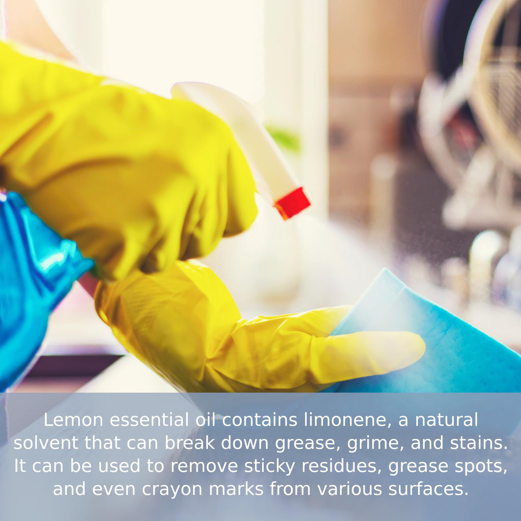 Pure Body Naturals Lemon Essential Oil, 1 fl oz - 100% Pure & Undiluted Lemon Oil for Diffuser and DIY - Natural Deodorizer, Lau