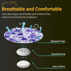 Flower Libre 3 Sensor Covers Waterproof, Amolyfe 10 Pack Freestyle Libre 3 Plus Covers, BumpProof with Hard Cap, Latex Free Brea