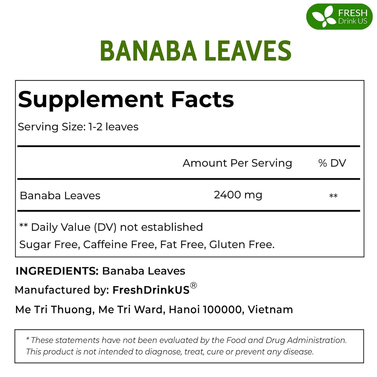 Premium Banaba Dried Leaves
