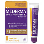 Mederma Scar Cream Plus SPF 30, Sunscreen, Protects from Sun Damage, Reduces the Appearance of Scars, 0.7 Ounce, 20 grams (Packa