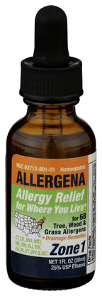 PROGENA - Allergena Zone 1 - Allergy Relief Drops (1 FL Ounce)