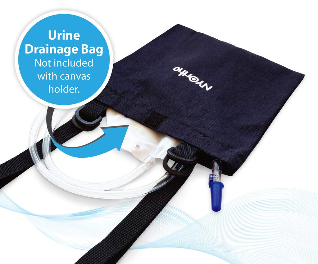 NYOrtho Urine Drainage Bag Holder - Privacy Canvas Covers with Adjustable Straps for Urine Bags, Nephrostomy Bags, Foley Bags, C