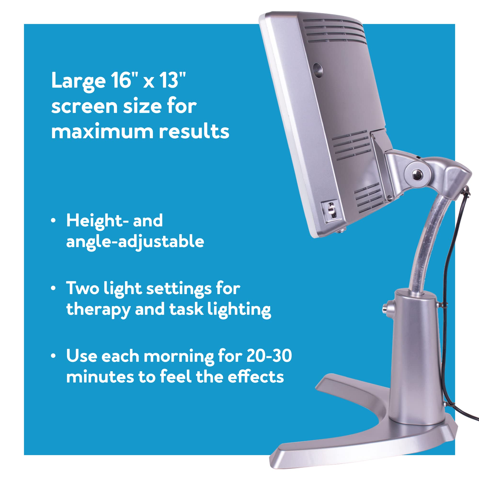 Carex Day-Light Classic Plus Bright Light Therapy Lamp - 10,000 LUX Light Therapy Lamp At 12 Inches, Sunlight Lamp, Daylight Lam