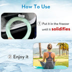 2PCS Neck CoolingTube with Insulated Bag, Reusable Ice Coolers Wearable Body CoolingProducts, Neck Coolers for HotWeather (Green
