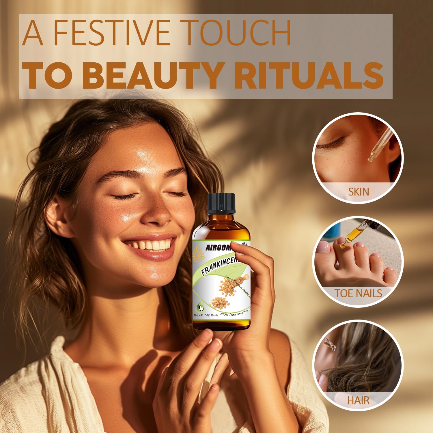 Frankincense Essential Oil Pure for Aromatherapy Perfumes Soaps Use Diffuser Oils Home Use 4 Fl Oz