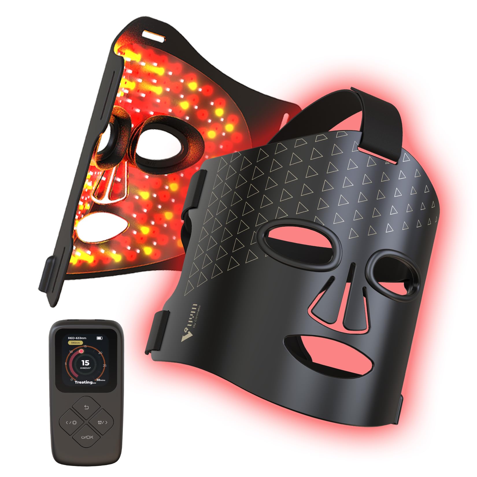 VYM Red Light Therapy for Face: High-Energy Super Lightweight 292 LEDs Cordless Professional Light Therapy Mask Infrared LED Fac