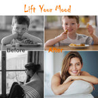 Light Therapy Lamp 10000 Lux, Happy Sunlight Lamps UV-Free with 3 Color Temperatures, Adjustable Brightness,Timer & Memory Funct