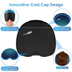 ComfiTECH Head Ice Pack Wrap Cold Cap Cooling Gel Hat, Large, Black