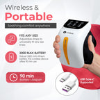 zinbox Upgraded 4-in-1 Portable Knee Massager w/Red Light, Vibration Massage, & Soothing Heat for Relaxation, Comfort Everyday -