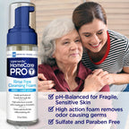 Welmedix Rinse Free Cleansing Foam, 3 in 1 Body Wash, Shampoo and Personal Cleanser for Elderly, Incontinence and Infant Care, H