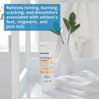 McKesson Antifungal Cream, 2% Miconazole Nitrate - Relieves Itching, Burning, Cracking from Jock Itch, Ringworm and Athlete Foot