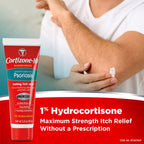 Cortizone 10 Anti-Itch Lotion for Psoriasis 3.4 oz (96g) , Maximum Strength 1% Hydrocortisone