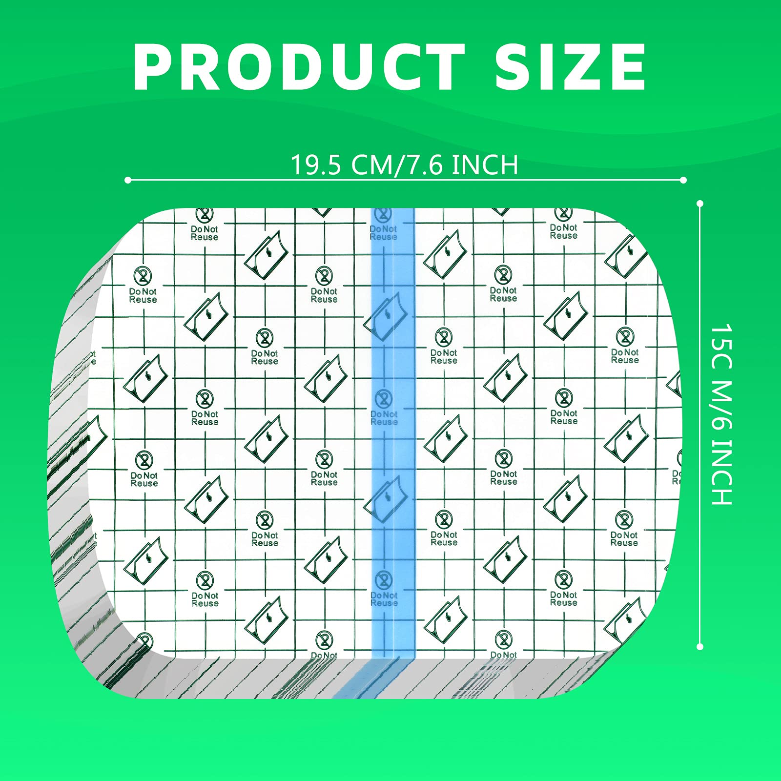50 Pieces Transparent Stretch Waterproof Adhesive Bandage Protective Bandage Clear Film Dressing Cover Stretch Tape Round Shower