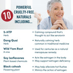Menopause Supplements for Women - 5-HTP, Dong Quai, Black Cohosh for Menopause Hot Flashes, Night Sweats Relief Support - Womens